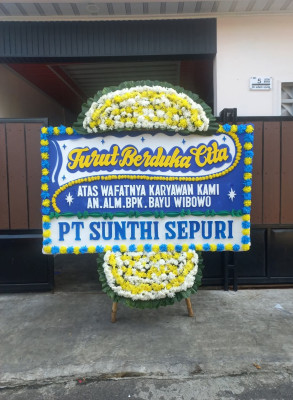 Papan Bunga Duka di Padang Merbau